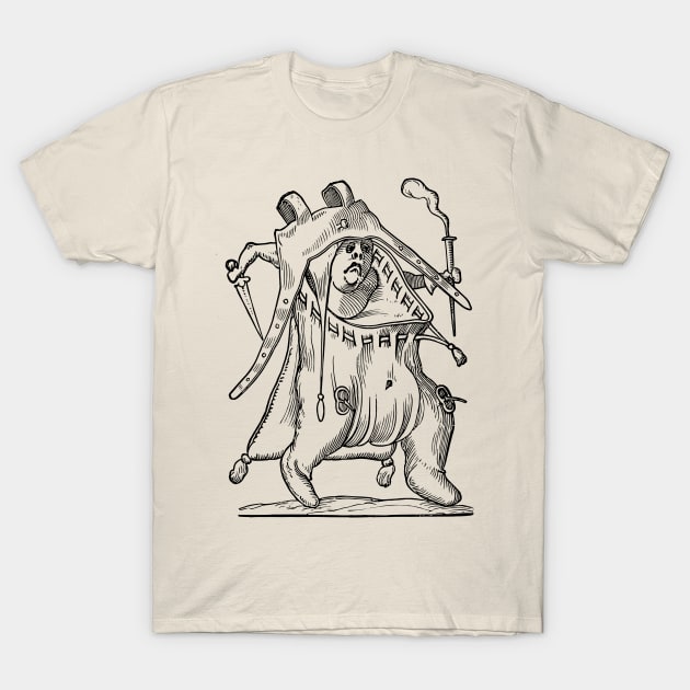 Grotesque #17 The Drolatic Dreams of Pantagruel (1565) T-Shirt by n23tees